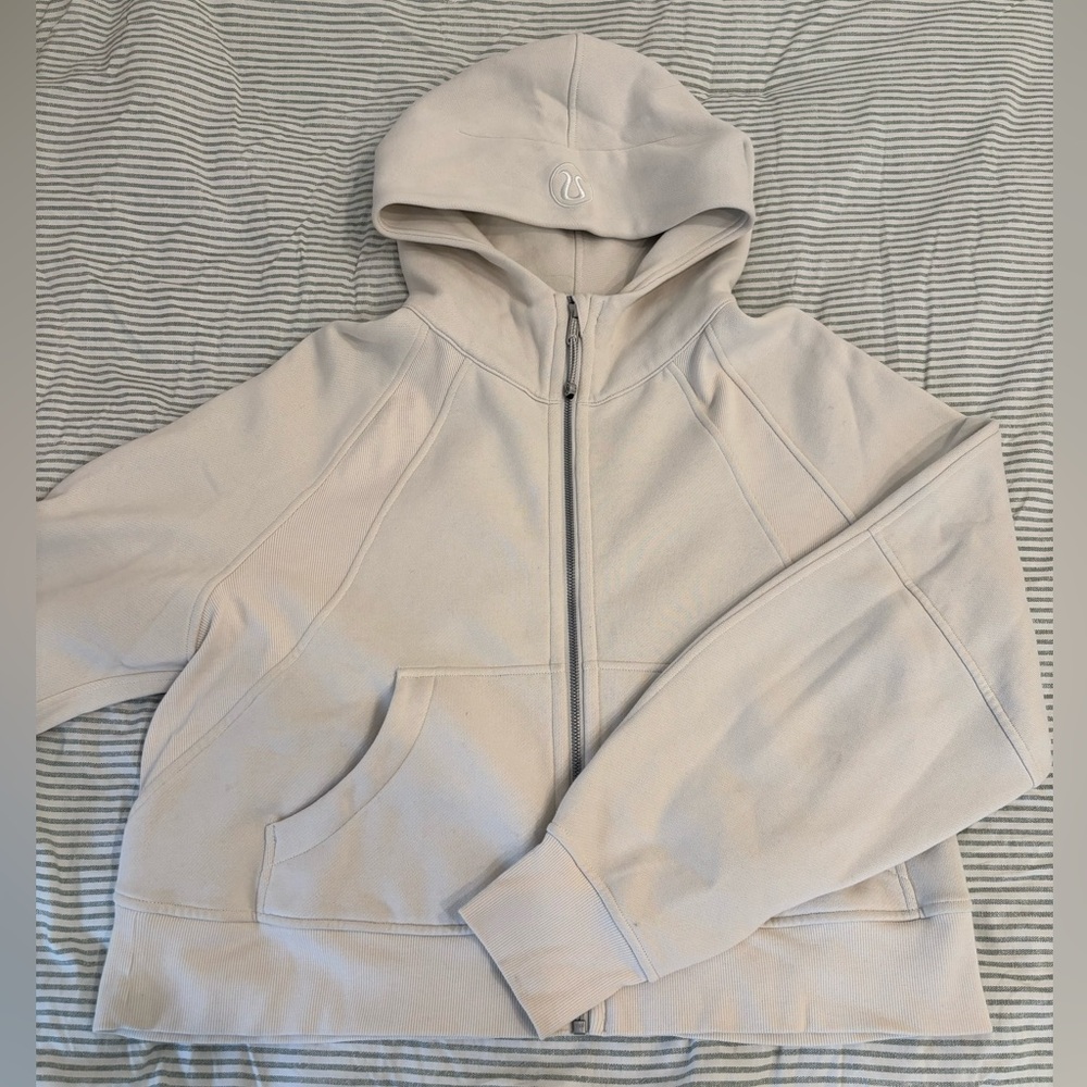 Lululemon oversized half-zip crop Scuba hoodie